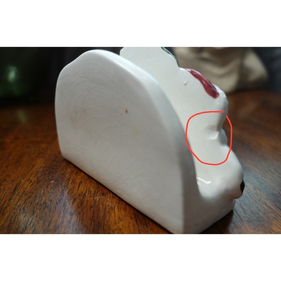 Snowman Christmas Tree Ceramic Napkin Holder Holiday Decor Tabletop‎ Decoration - Picture 3 of 9